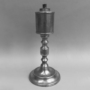 Marked Whale Oil Lamp by Roswell Gleason