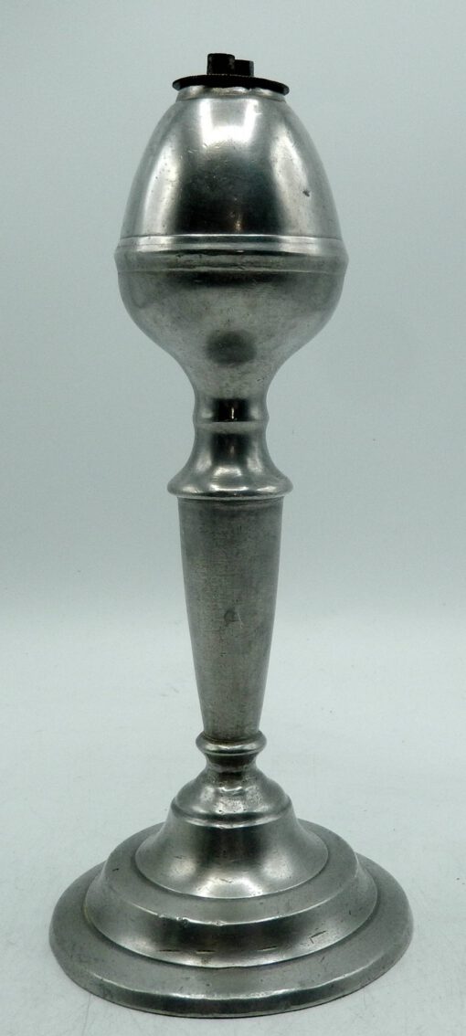 American Pewter Whale Oil Lamp